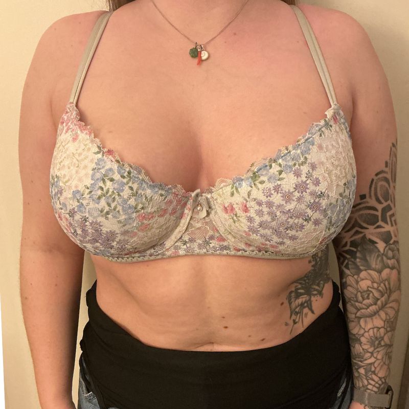 Avant : la même personne dans la taille qu’elle portait d’habitude