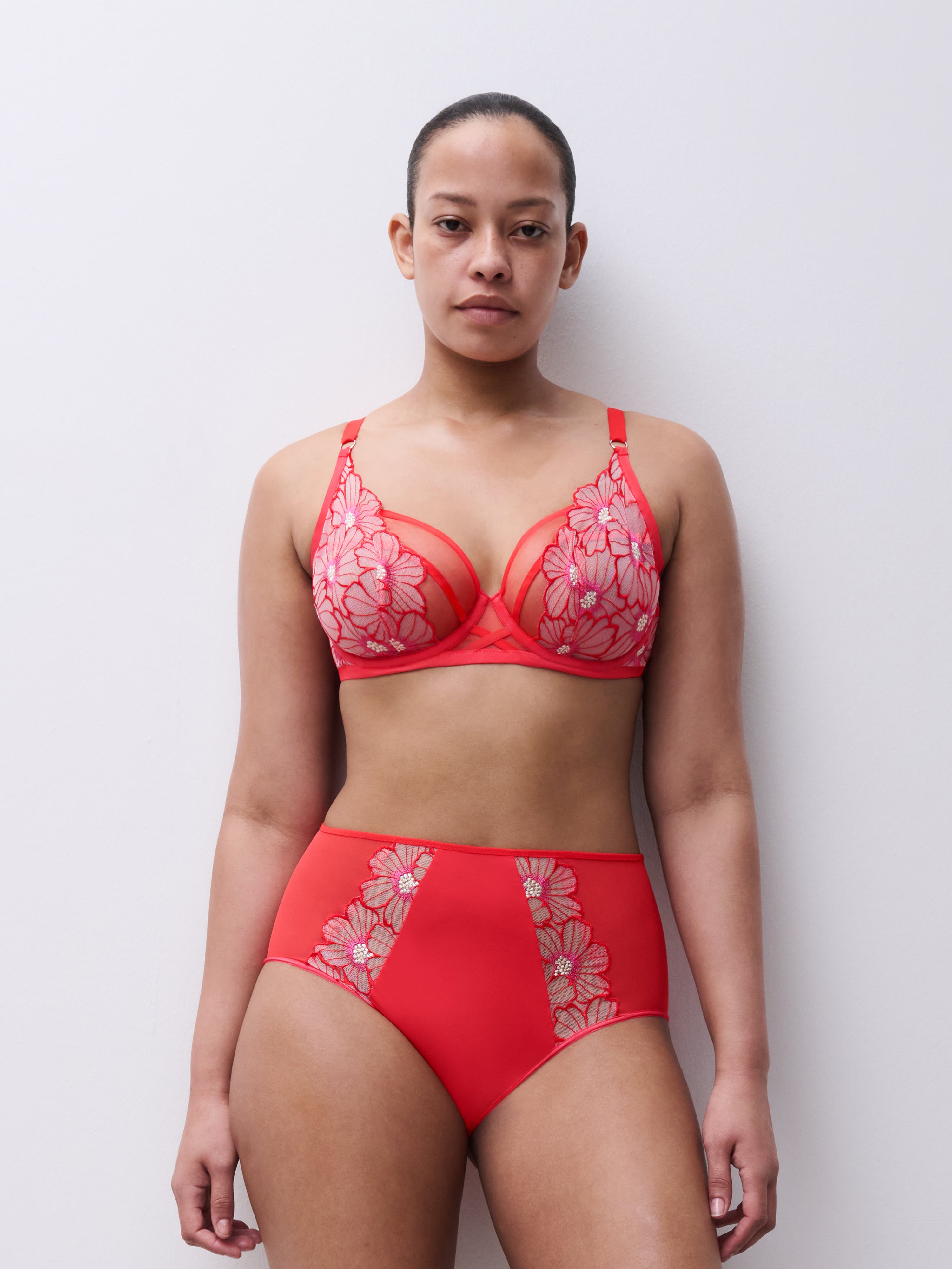 Soutien-gorge armature enveloppant - LUSH fleur flamboyante - Chantelle Pulp