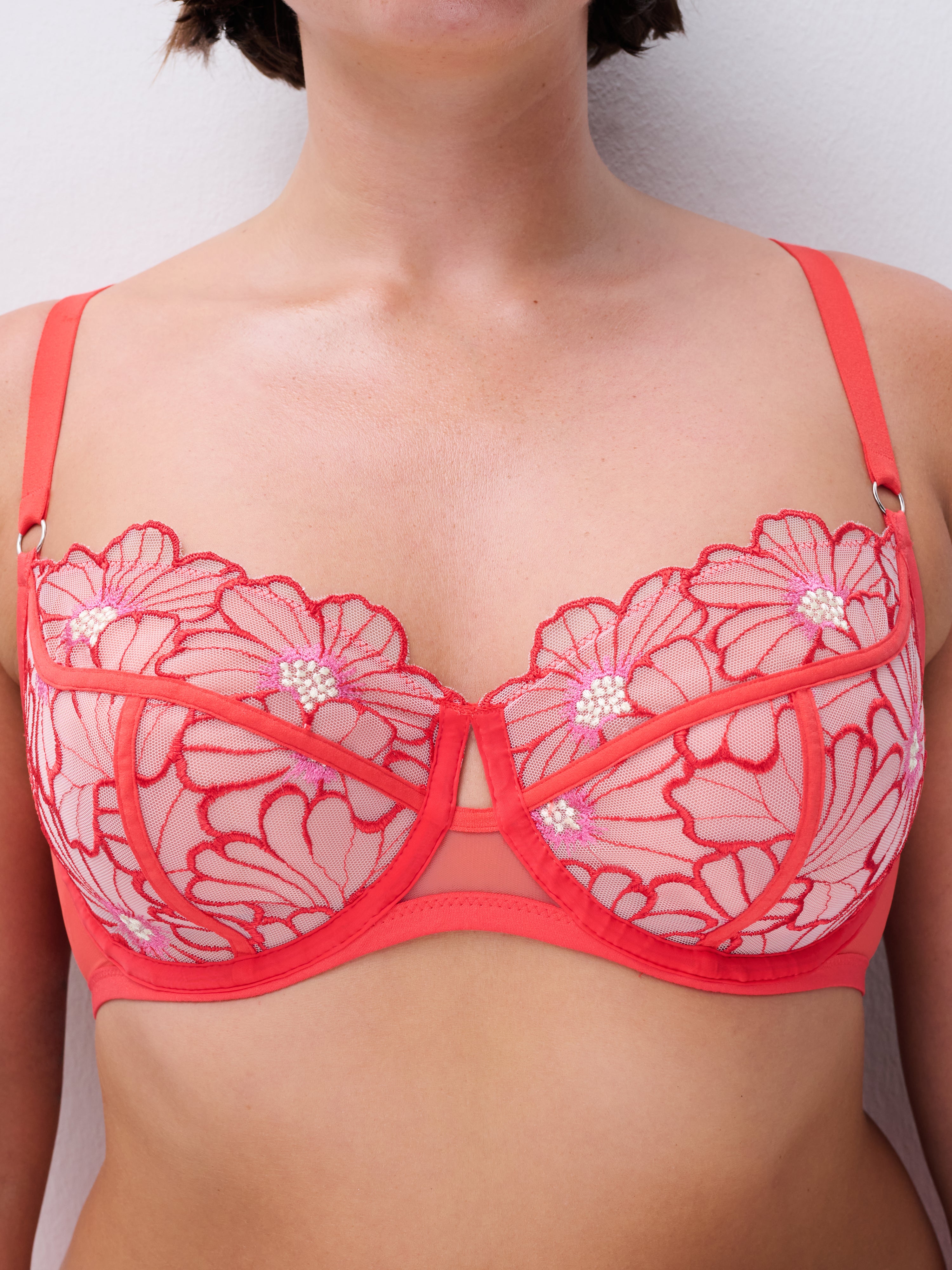 Soutien-gorge armature corbeille - LUSH fleur flamboyante - Chantelle Pulp