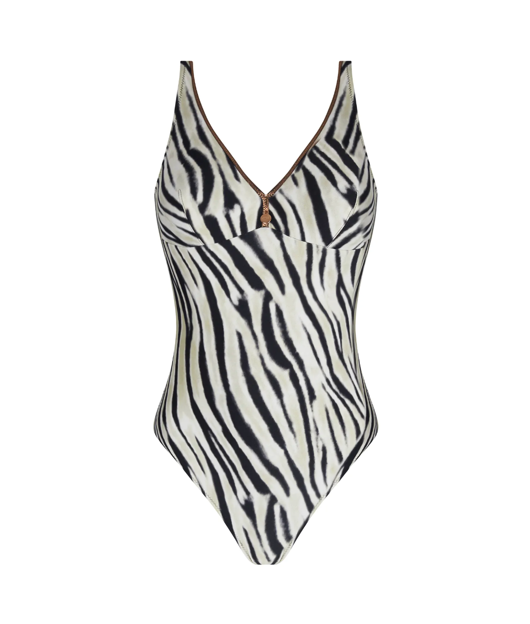 Nageur maillot de bain 1 pièce maintien - LA TIGRE BLANC - Antigel