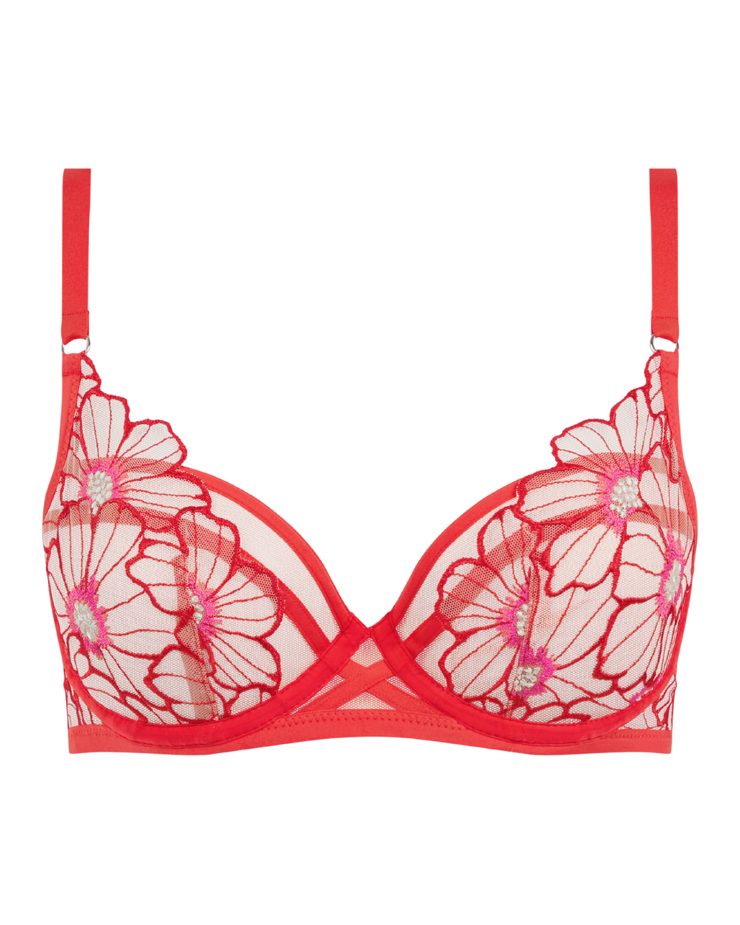 Soutien-gorge armature enveloppant - LUSH fleur flamboyante - Chantelle Pulp