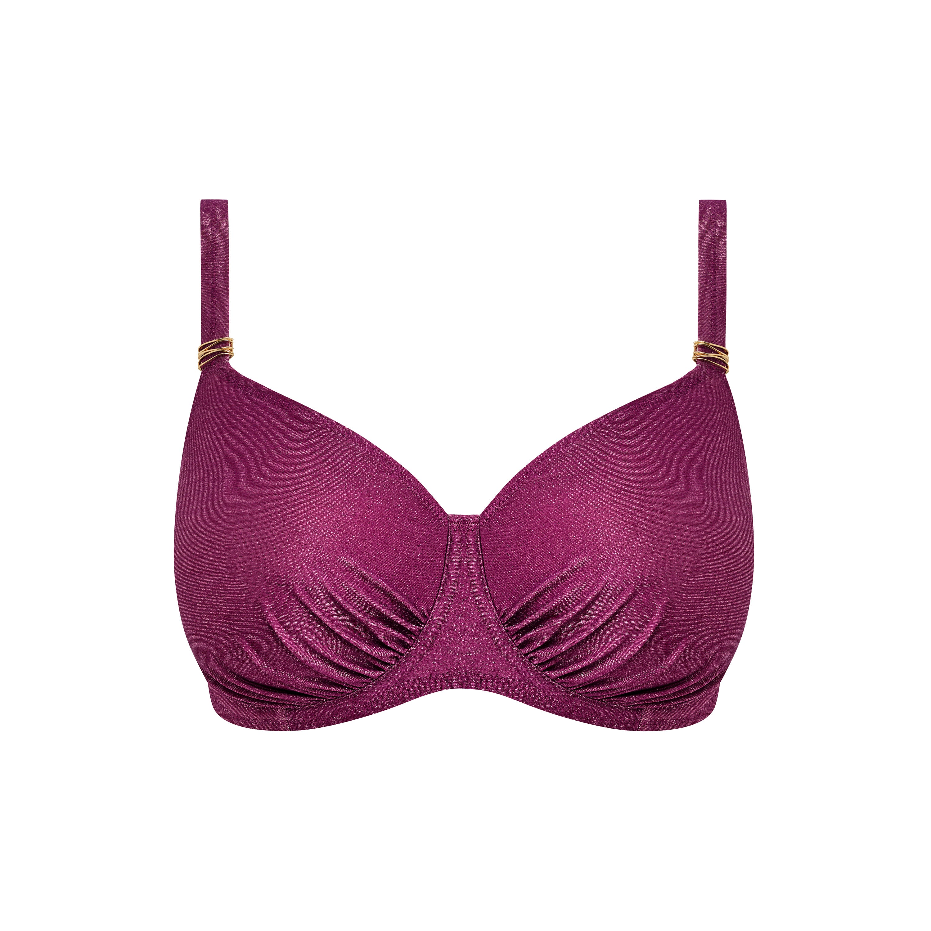Haut de maillot de bain - Soutien-gorge plissé emboitant armatures - PAROS COAST - Fantasie