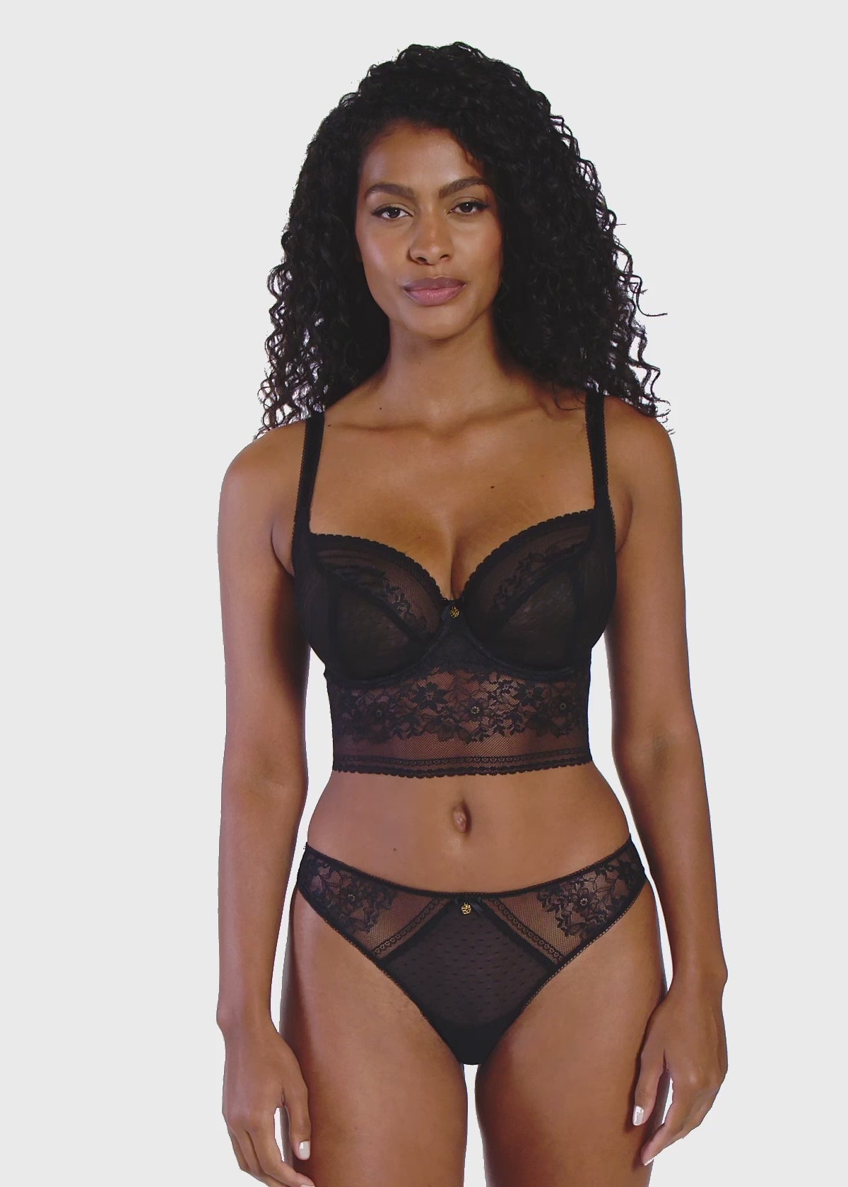 Charger la vidéo : Bustier armatures - SYDNIE- Décolleté plongeant - Freya