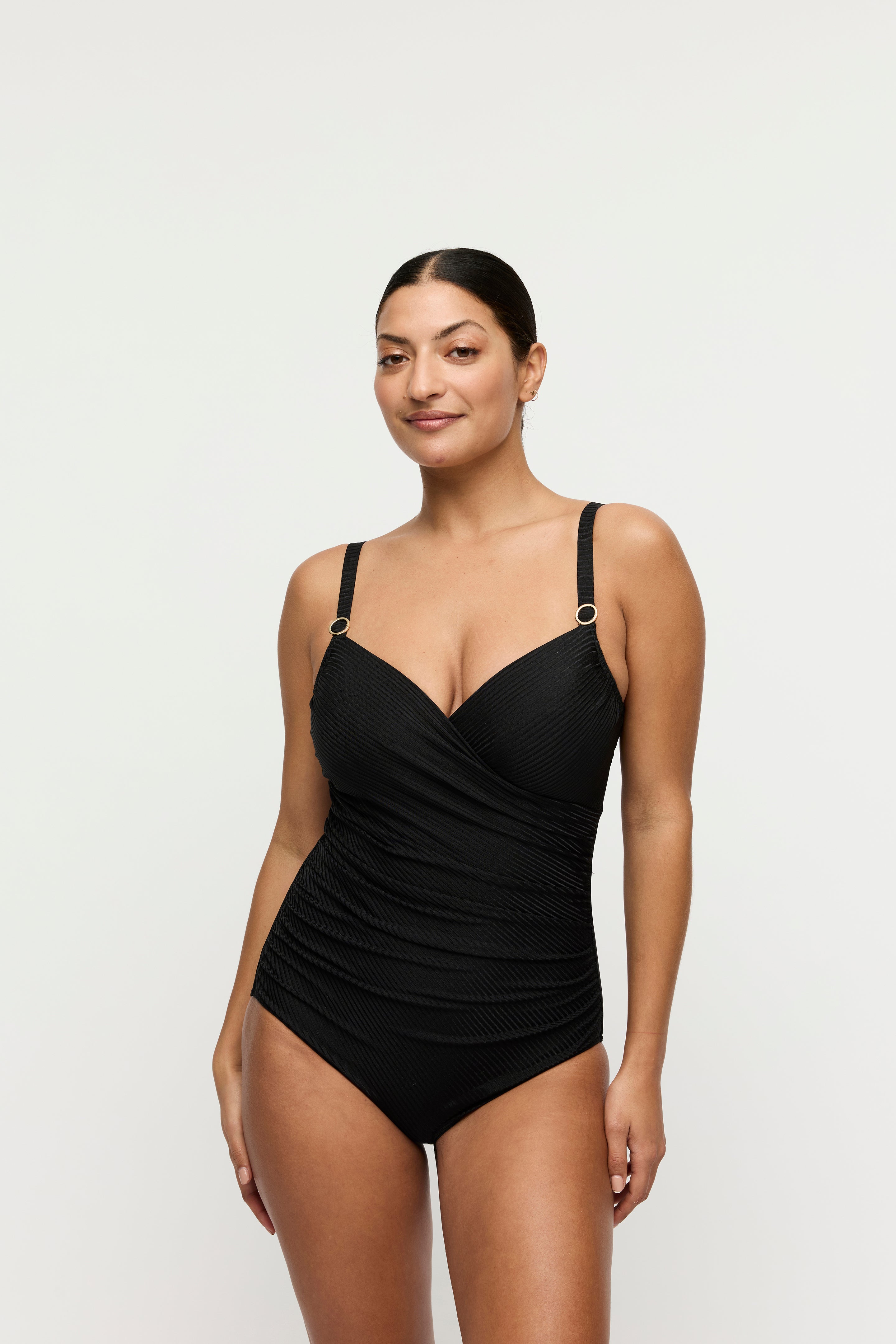Maillot de bain 1 pièce avec armatures emboitant décolleté cache coeur - DELRAY - PrimaDonna