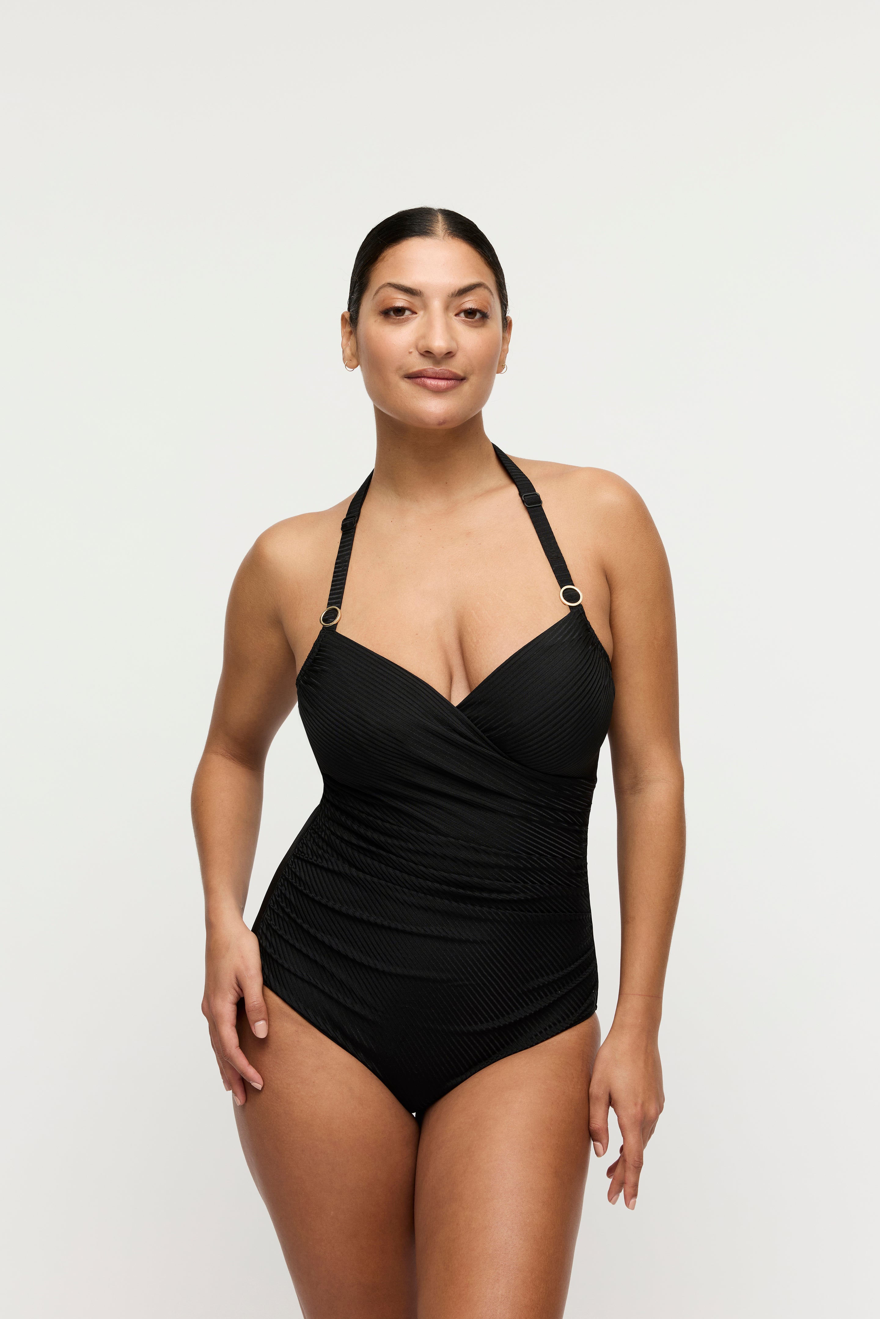 Maillot de bain 1 pièce avec armatures emboitant décolleté cache coeur - DELRAY - PrimaDonna